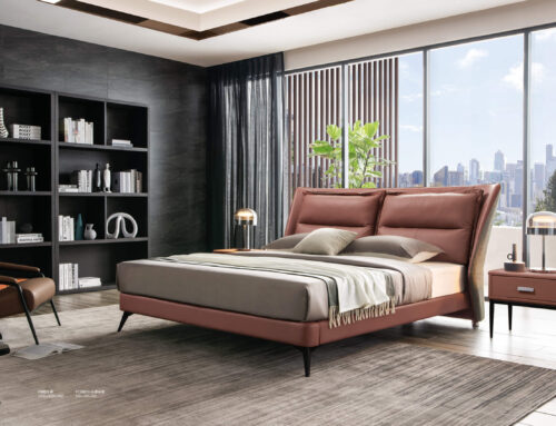 best china leather bed