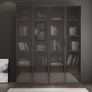 glass door bookcase