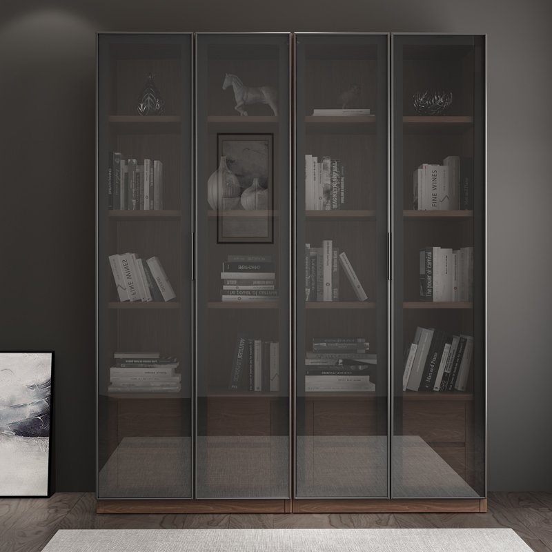 glass door bookcase